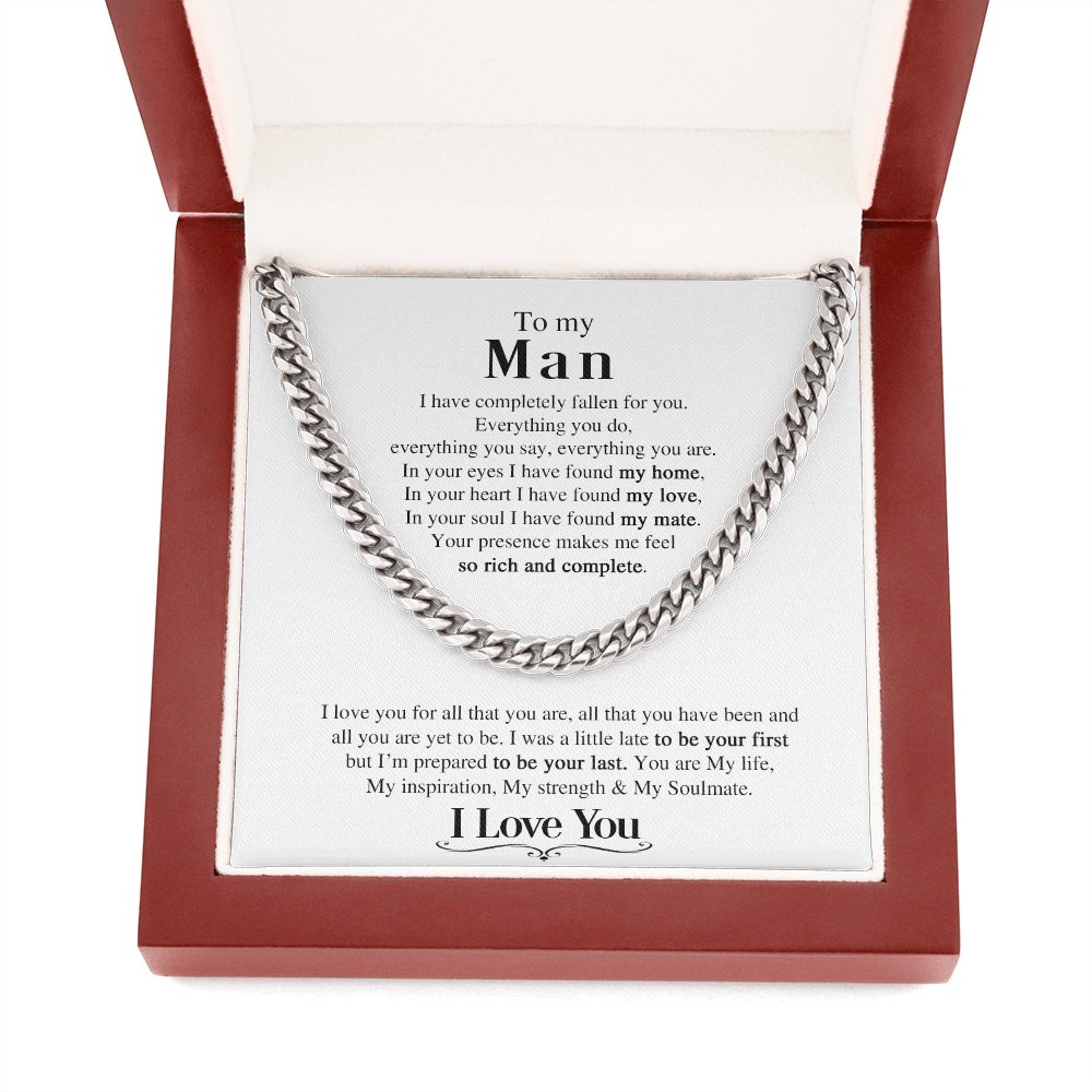 To My Man | You Are My Soulmate ❤️🔥 | Jewelry | C30184T, C30184TG, lx-C30184, PB23-WOOD, PROD-1823415, PT-1772, USER-43062 | TageUnlimited