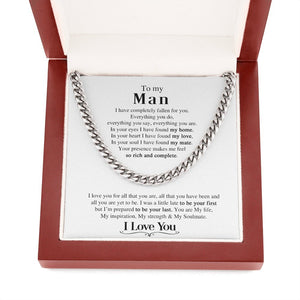 To My Man | You Are My Soulmate ❤️🔥 | Jewelry | C30184T, C30184TG, lx-C30184, PB23-WOOD, PROD-1823415, PT-1772, USER-43062 | TageUnlimited