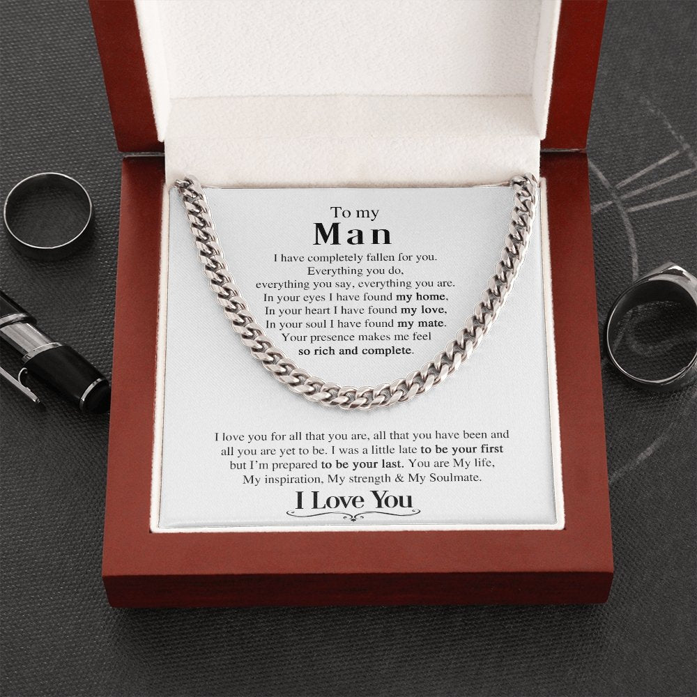 To My Man | You Are My Soulmate ❤️🔥 | Jewelry | C30184T, C30184TG, lx-C30184, PB23-WOOD, PROD-1823415, PT-1772, USER-43062 | TageUnlimited