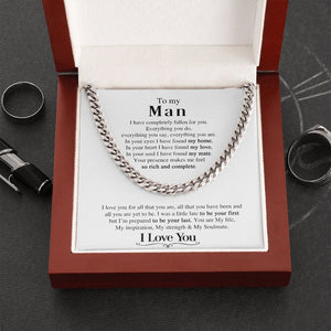 To My Man | You Are My Soulmate ❤️🔥 | Jewelry | C30184T, C30184TG, lx-C30184, PB23-WOOD, PROD-1823415, PT-1772, USER-43062 | TageUnlimited