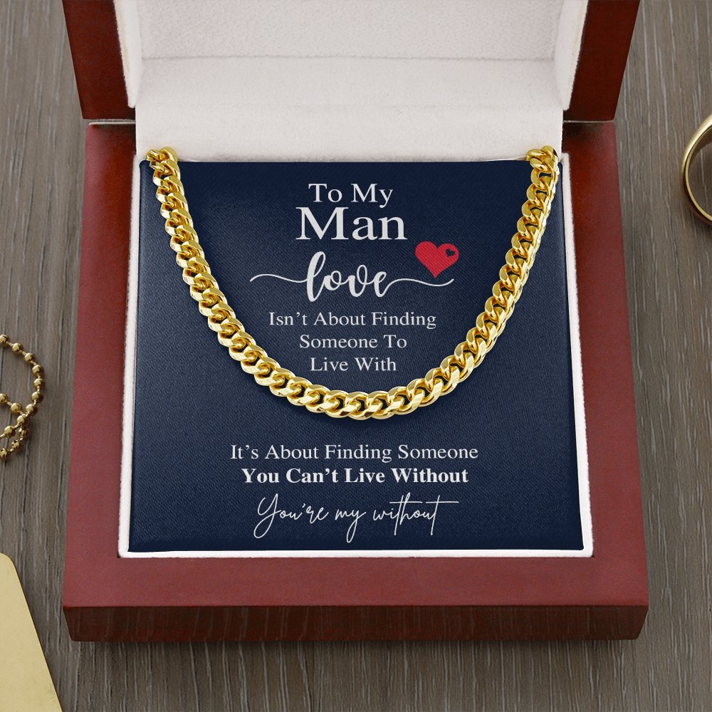 To My Man | You're My Without ❤️💝 | Jewelry | C30184T, C30184TG, lx-C30184, PB23-WOOD, PROD-1805684, PT-1772, USER-43062 | TageUnlimited