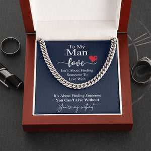 To My Man | You're My Without ❤️💝 | Jewelry | C30184T, C30184TG, lx-C30184, PB23-WOOD, PROD-1805684, PT-1772, USER-43062 | TageUnlimited