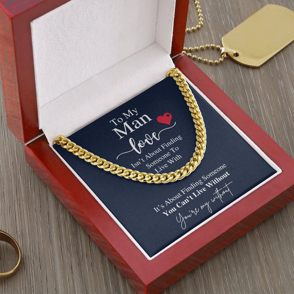 To My Man | You're My Without ❤️💝 | Jewelry | C30184T, C30184TG, lx-C30184, PB23-WOOD, PROD-1805684, PT-1772, USER-43062 | TageUnlimited