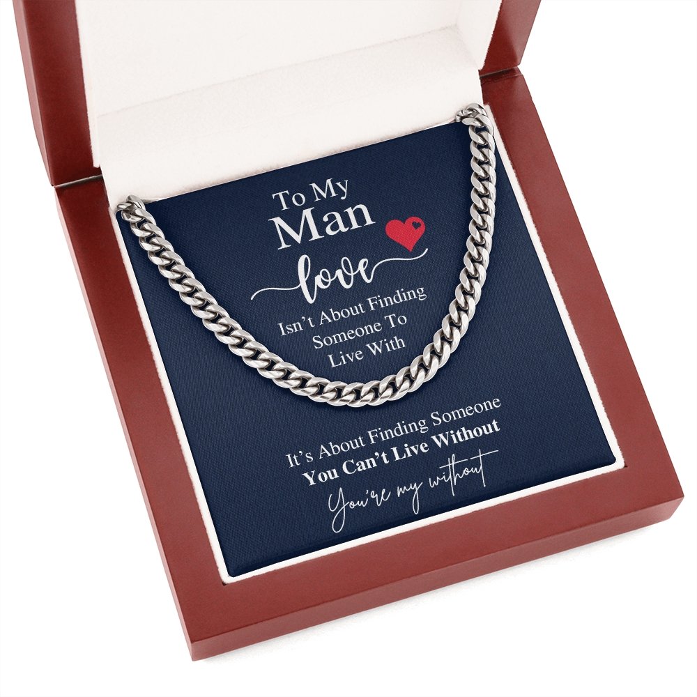 To My Man | You're My Without ❤️💝 | Jewelry | C30184T, C30184TG, lx-C30184, PB23-WOOD, PROD-1805684, PT-1772, USER-43062 | TageUnlimited