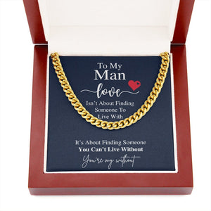 To My Man | You're My Without ❤️💝 | Jewelry | C30184T, C30184TG, lx-C30184, PB23-WOOD, PROD-1805684, PT-1772, USER-43062 | TageUnlimited