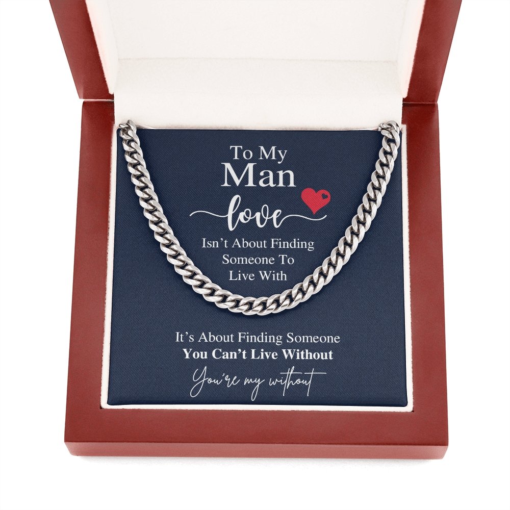 To My Man | You're My Without ❤️💝 | Jewelry | C30184T, C30184TG, lx-C30184, PB23-WOOD, PROD-1805684, PT-1772, USER-43062 | TageUnlimited