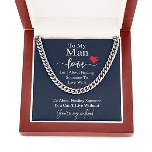 To My Man | You're My Without ❤️💝 | Jewelry | C30184T, C30184TG, lx-C30184, PB23-WOOD, PROD-1805684, PT-1772, USER-43062 | TageUnlimited