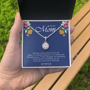 To My Mom | Because Of You | Jewelry | C30187TR, lx-C30187, PB23-WOOD, PROD-2001425, PT-2646, TNM-1, USER-43062 | TageUnlimited