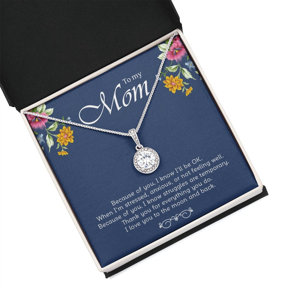 To My Mom | Because Of You | Jewelry | C30187TR, lx-C30187, PB23-WOOD, PROD-2001425, PT-2646, TNM-1, USER-43062 | TageUnlimited