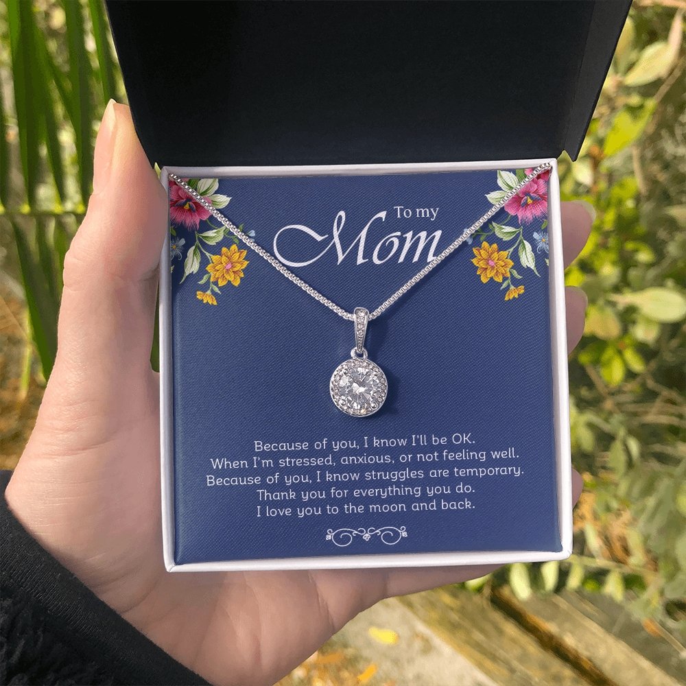 To My Mom | Because Of You | Jewelry | C30187TR, lx-C30187, PB23-WOOD, PROD-2001425, PT-2646, TNM-1, USER-43062 | TageUnlimited