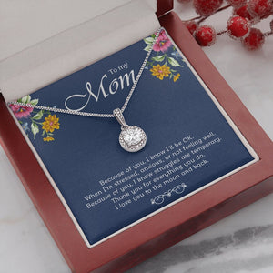 To My Mom | Because Of You | Jewelry | C30187TR, lx-C30187, PB23-WOOD, PROD-2001425, PT-2646, TNM-1, USER-43062 | TageUnlimited