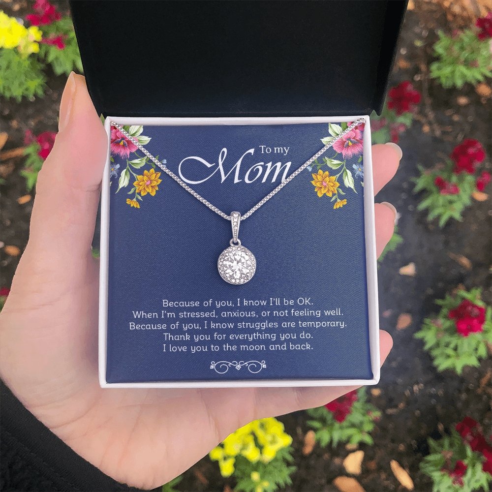 To My Mom | Because Of You | Jewelry | C30187TR, lx-C30187, PB23-WOOD, PROD-2001425, PT-2646, TNM-1, USER-43062 | TageUnlimited