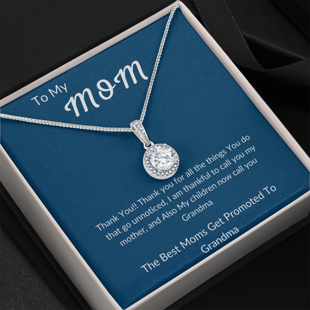 To My Mom | Best Moms Get Promoted | Jewelry | C30187TR, lx-C30187, PB23-WOOD, PROD-2010269, PT-2646, TNM-1, USER-43062 | TageUnlimited