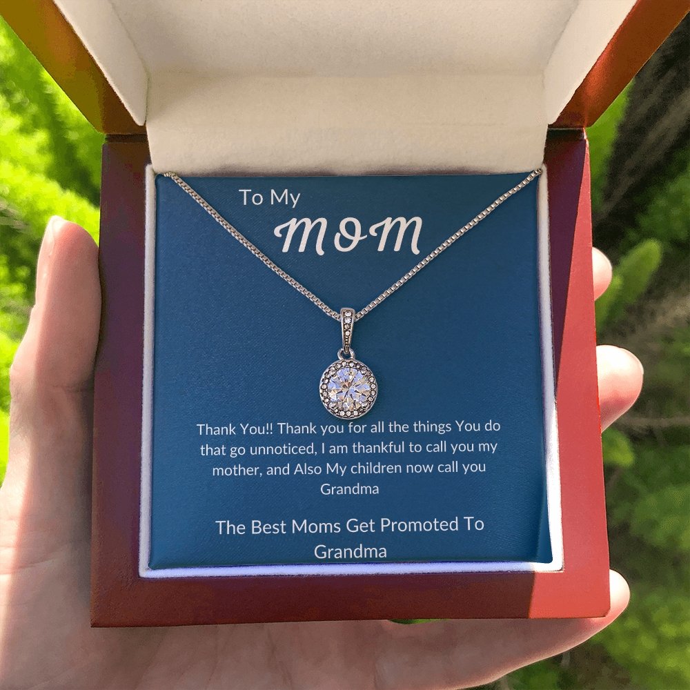 To My Mom | Best Moms Get Promoted | Jewelry | C30187TR, lx-C30187, PB23-WOOD, PROD-2010269, PT-2646, TNM-1, USER-43062 | TageUnlimited
