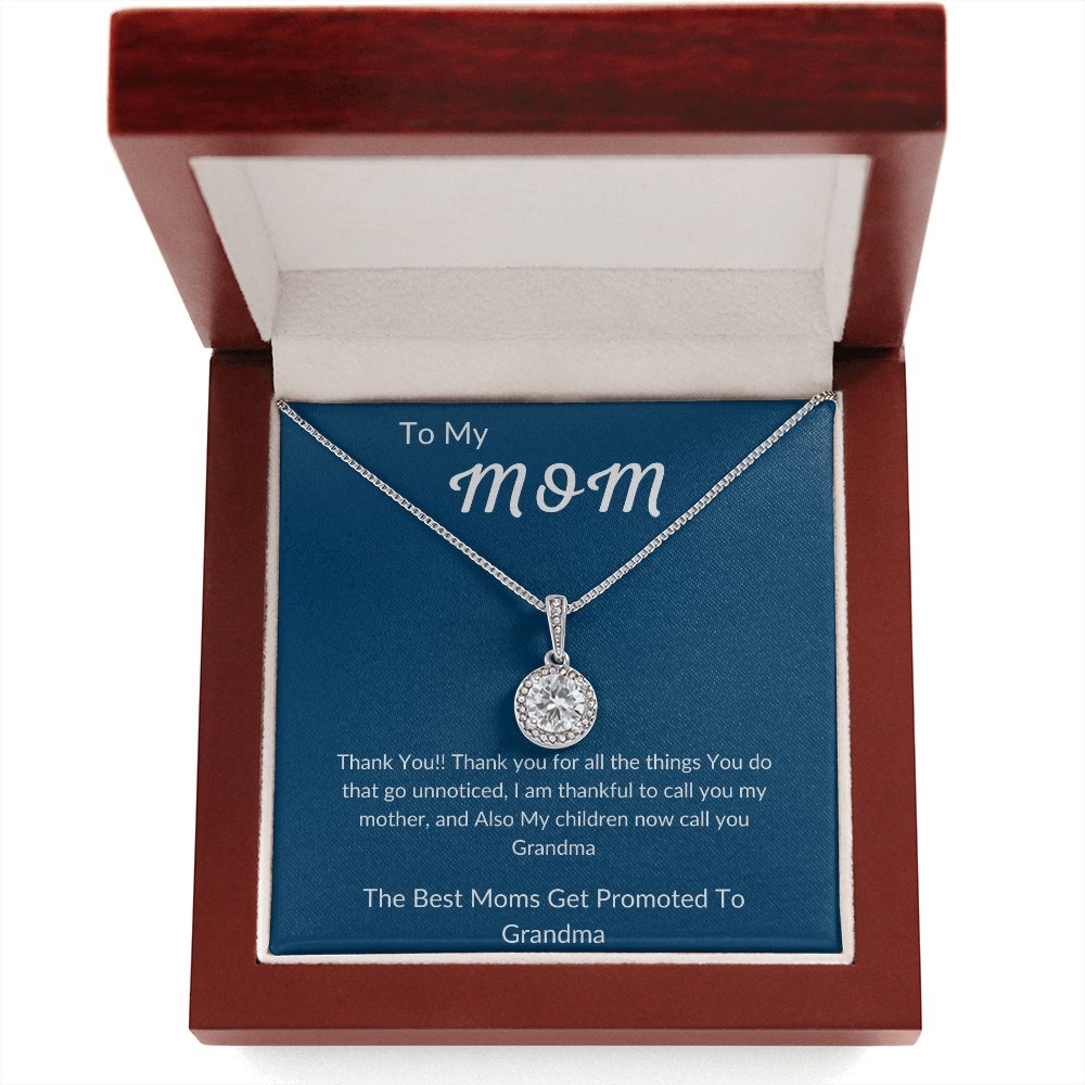 To My Mom | Best Moms Get Promoted | Jewelry | C30187TR, lx-C30187, PB23-WOOD, PROD-2010269, PT-2646, TNM-1, USER-43062 | TageUnlimited