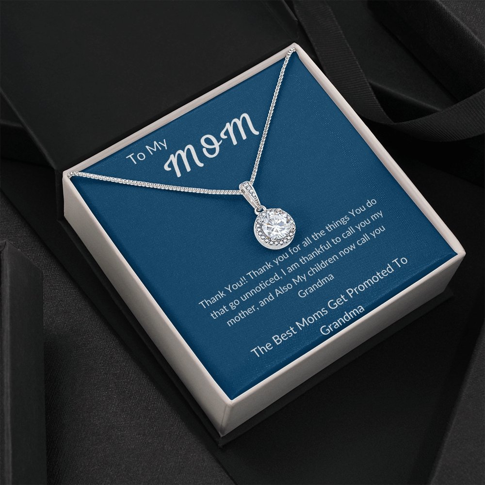 To My Mom | Best Moms Get Promoted | Jewelry | C30187TR, lx-C30187, PB23-WOOD, PROD-2010269, PT-2646, TNM-1, USER-43062 | TageUnlimited