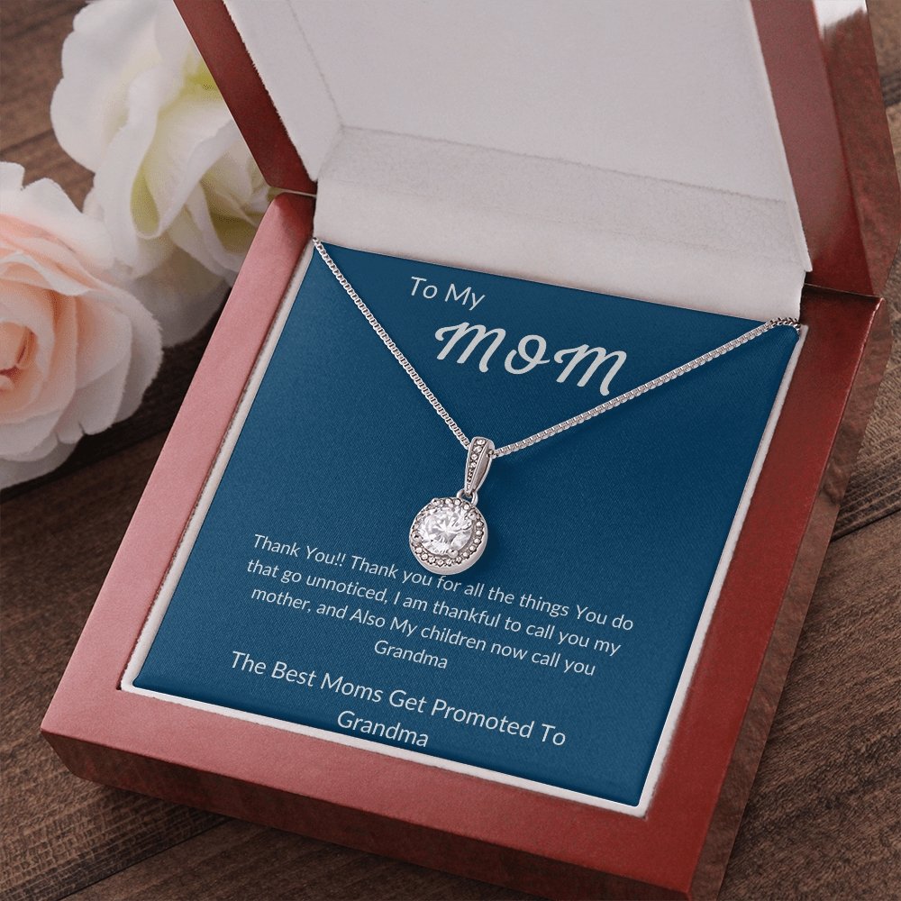 To My Mom | Best Moms Get Promoted | Jewelry | C30187TR, lx-C30187, PB23-WOOD, PROD-2010269, PT-2646, TNM-1, USER-43062 | TageUnlimited