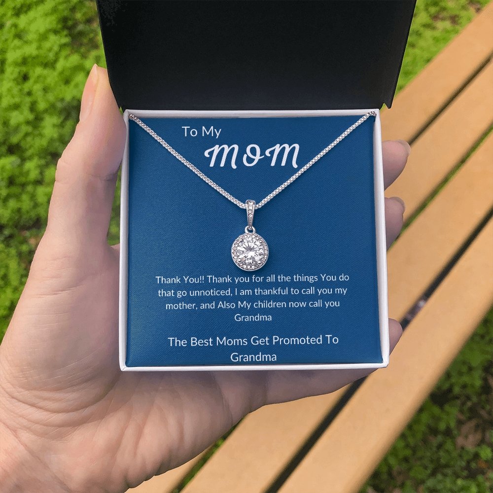 To My Mom | Best Moms Get Promoted | Jewelry | C30187TR, lx-C30187, PB23-WOOD, PROD-2010269, PT-2646, TNM-1, USER-43062 | TageUnlimited