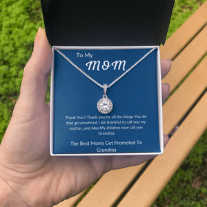 To My Mom | Best Moms Get Promoted | Jewelry | C30187TR, lx-C30187, PB23-WOOD, PROD-2010269, PT-2646, TNM-1, USER-43062 | TageUnlimited
