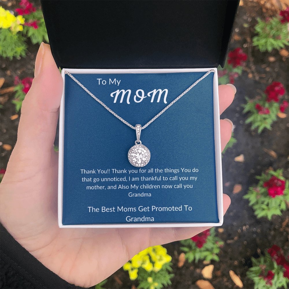 To My Mom | Best Moms Get Promoted | Jewelry | C30187TR, lx-C30187, PB23-WOOD, PROD-2010269, PT-2646, TNM-1, USER-43062 | TageUnlimited