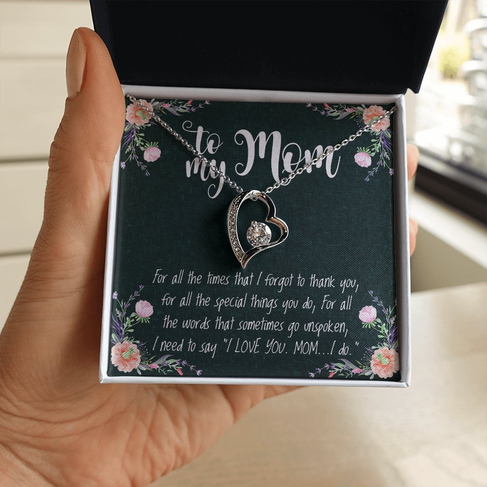 To My Mom | Forever Love Necklace 💓💓 | Jewelry | C30025TR, lx-C30025, PB23-WOOD, PROD-1582818, PT-1100, TNM-1, USER-43062, WARRANTY-UPSELL | TageUnlimited