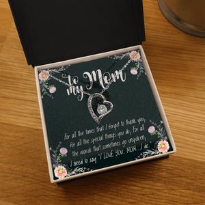 To My Mom | Forever Love Necklace 💓💓 | Jewelry | C30025TR, lx-C30025, PB23-WOOD, PROD-1582818, PT-1100, TNM-1, USER-43062, WARRANTY-UPSELL | TageUnlimited