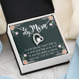 To My Mom | Forever Love Necklace 💓💓 | Jewelry | C30025TR, lx-C30025, PB23-WOOD, PROD-1582818, PT-1100, TNM-1, USER-43062, WARRANTY-UPSELL | TageUnlimited