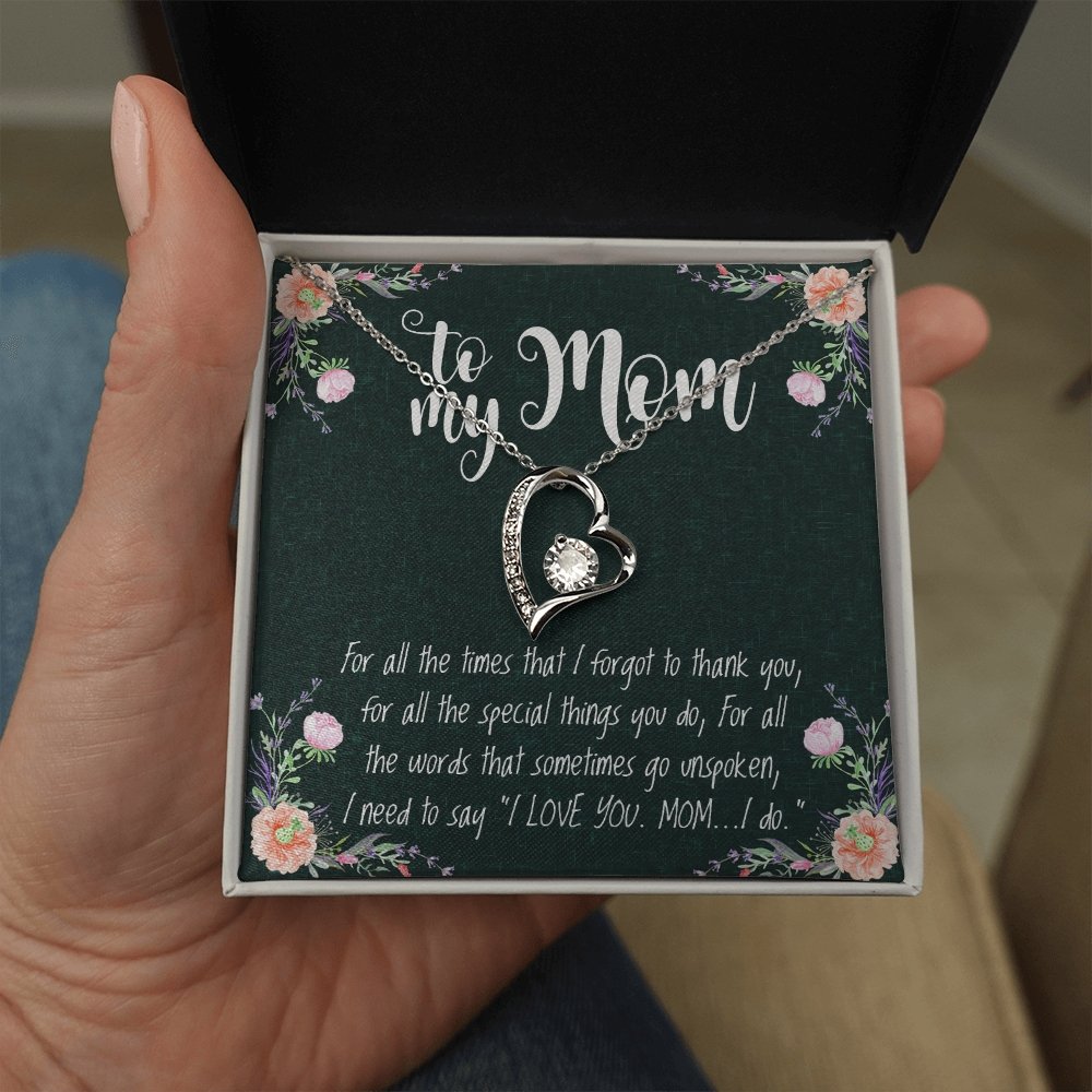 To My Mom | Forever Love Necklace 💓💓 | Jewelry | C30025TR, lx-C30025, PB23-WOOD, PROD-1582818, PT-1100, TNM-1, USER-43062, WARRANTY-UPSELL | TageUnlimited