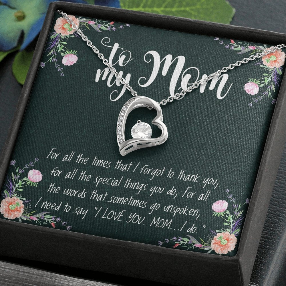 To My Mom | Forever Love Necklace 💓💓 | Jewelry | C30025TR, lx-C30025, PB23-WOOD, PROD-1582818, PT-1100, TNM-1, USER-43062, WARRANTY-UPSELL | TageUnlimited