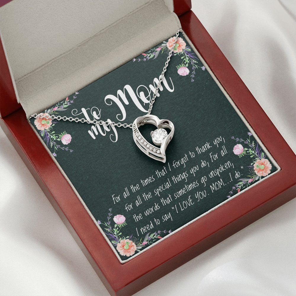To My Mom | Forever Love Necklace 💓💓 | Jewelry | C30025TR, lx-C30025, PB23-WOOD, PROD-1582818, PT-1100, TNM-1, USER-43062, WARRANTY-UPSELL | TageUnlimited