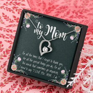 To My Mom | Forever Love Necklace 💓💓 | Jewelry | C30025TR, lx-C30025, PB23-WOOD, PROD-1582818, PT-1100, TNM-1, USER-43062, WARRANTY-UPSELL | TageUnlimited