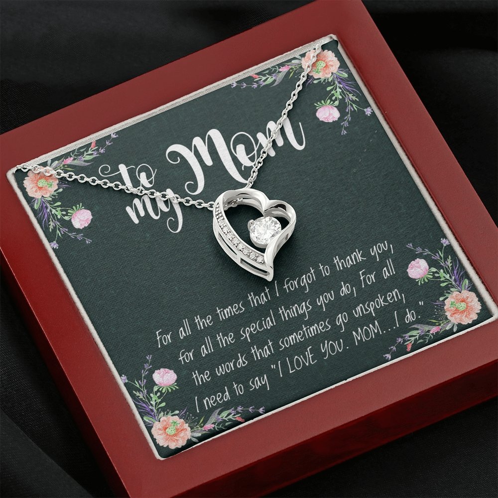 To My Mom | Forever Love Necklace 💓💓 | Jewelry | C30025TR, lx-C30025, PB23-WOOD, PROD-1582818, PT-1100, TNM-1, USER-43062, WARRANTY-UPSELL | TageUnlimited