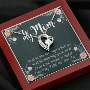 To My Mom | Forever Love Necklace 💓💓 | Jewelry | C30025TR, lx-C30025, PB23-WOOD, PROD-1582818, PT-1100, TNM-1, USER-43062, WARRANTY-UPSELL | TageUnlimited