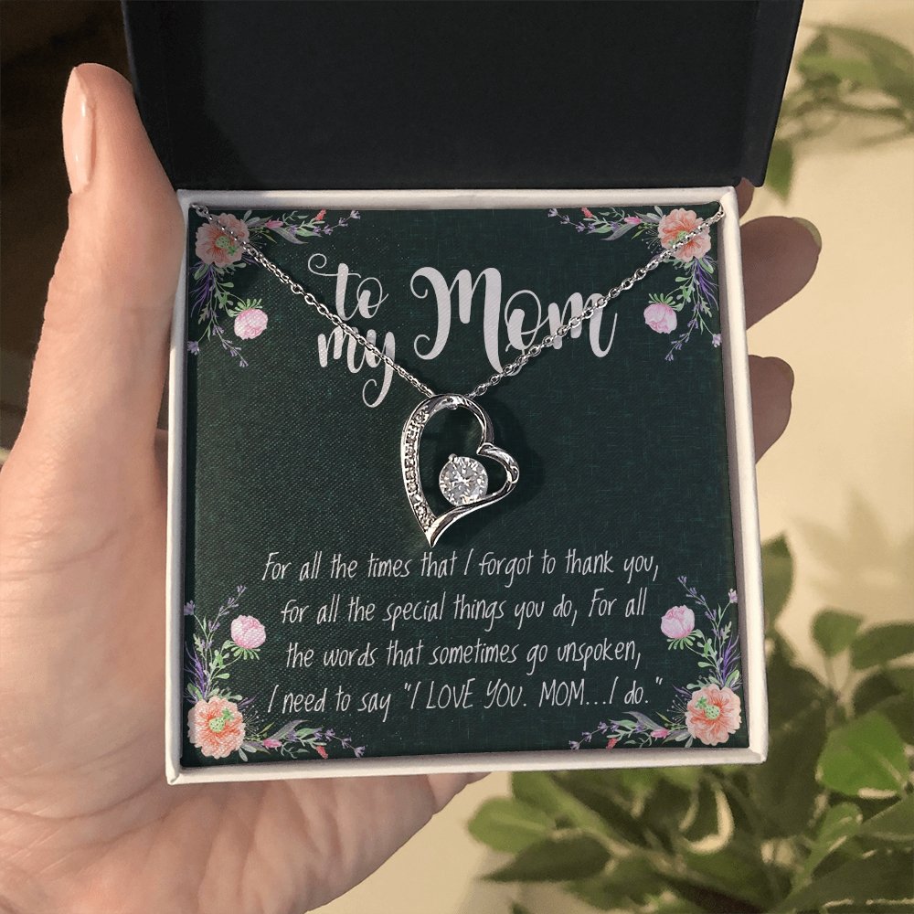To My Mom | Forever Love Necklace 💓💓 | Jewelry | C30025TR, lx-C30025, PB23-WOOD, PROD-1582818, PT-1100, TNM-1, USER-43062, WARRANTY-UPSELL | TageUnlimited