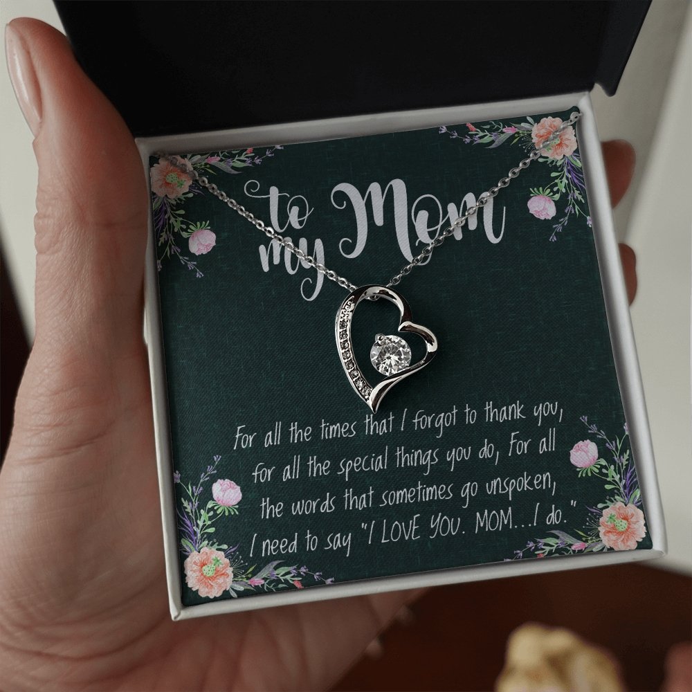 To My Mom | Forever Love Necklace 💓💓 | Jewelry | C30025TR, lx-C30025, PB23-WOOD, PROD-1582818, PT-1100, TNM-1, USER-43062, WARRANTY-UPSELL | TageUnlimited