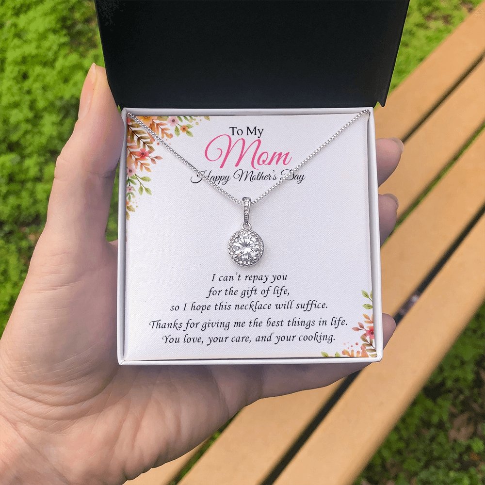 To My Mom | I Can't Repay You | Jewelry | C30187TR, lx-C30187, PB23-WOOD, PROD-2004911, PT-2646, TNM-1, USER-43062 | TageUnlimited