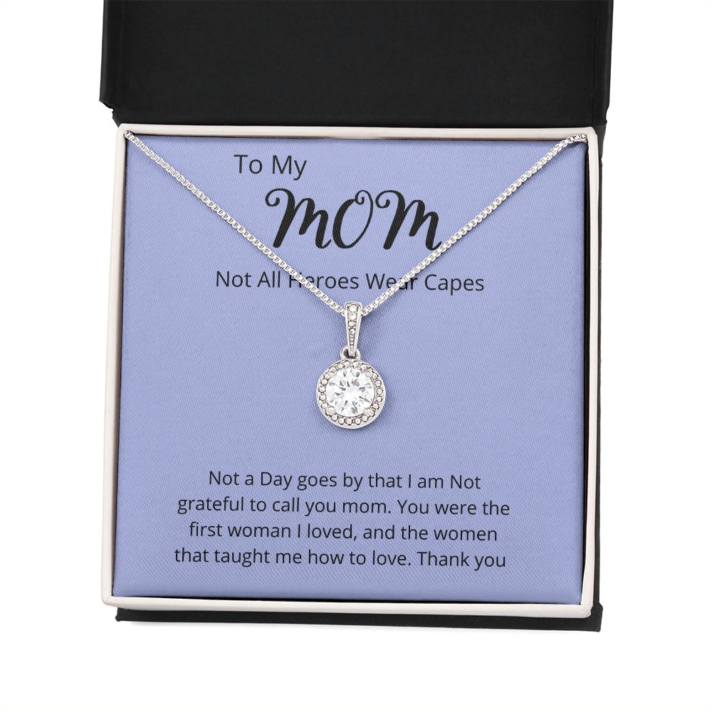 TO MY MOM | NOT ALL HEROES WEAR CAPES | Jewelry | C30187TR, lx-C30187, PB23-WOOD, PROD-2025601, PT-2646, TNM-1, USER-43062 | TageUnlimited