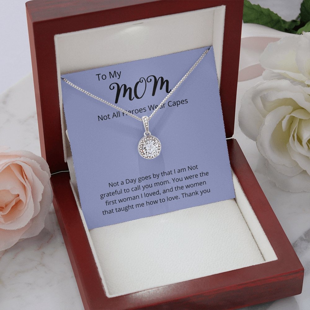 TO MY MOM | NOT ALL HEROES WEAR CAPES | Jewelry | C30187TR, lx-C30187, PB23-WOOD, PROD-2025601, PT-2646, TNM-1, USER-43062 | TageUnlimited