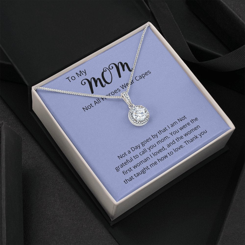 TO MY MOM | NOT ALL HEROES WEAR CAPES | Jewelry | C30187TR, lx-C30187, PB23-WOOD, PROD-2025601, PT-2646, TNM-1, USER-43062 | TageUnlimited