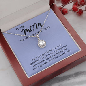 TO MY MOM | NOT ALL HEROES WEAR CAPES | Jewelry | C30187TR, lx-C30187, PB23-WOOD, PROD-2025601, PT-2646, TNM-1, USER-43062 | TageUnlimited