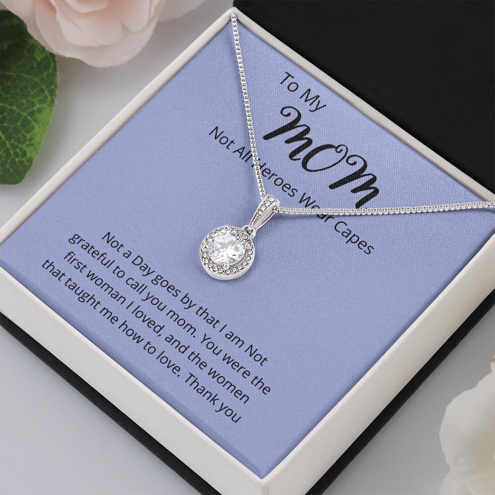 TO MY MOM | NOT ALL HEROES WEAR CAPES | Jewelry | C30187TR, lx-C30187, PB23-WOOD, PROD-2025601, PT-2646, TNM-1, USER-43062 | TageUnlimited