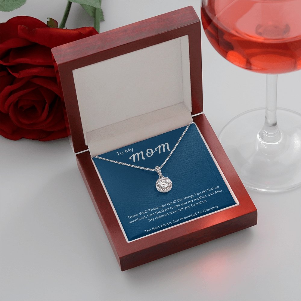 TO MY MOM | Thank you for being the Best Mom | Jewelry | C30187TR, lx-C30187, PB23-WOOD, PROD-2010223, PT-2646, TNM-1, USER-43062 | TageUnlimited