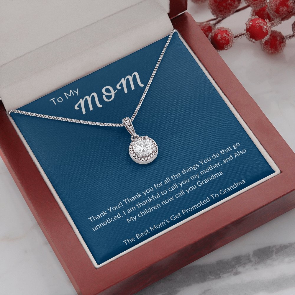 TO MY MOM | Thank you for being the Best Mom | Jewelry | C30187TR, lx-C30187, PB23-WOOD, PROD-2010223, PT-2646, TNM-1, USER-43062 | TageUnlimited