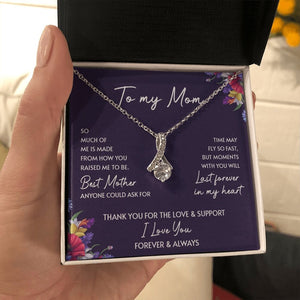 To My Mom | Thank You For The Love And Support | Jewelry | C30084TG, C30084TR, lx-C30084, PB23-WOOD, PROD-2052091, PT-930, TNM-1, USER-43062 | TageUnlimited