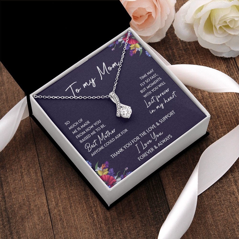To My Mom | Thank You For The Love And Support | Jewelry | C30084TG, C30084TR, lx-C30084, PB23-WOOD, PROD-2052091, PT-930, TNM-1, USER-43062 | TageUnlimited