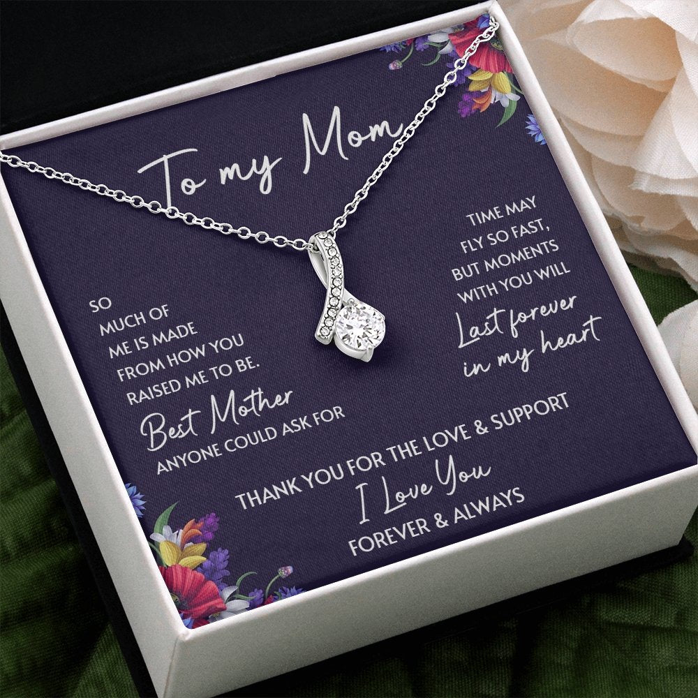 To My Mom | Thank You For The Love And Support | Jewelry | C30084TG, C30084TR, lx-C30084, PB23-WOOD, PROD-2052091, PT-930, TNM-1, USER-43062 | TageUnlimited