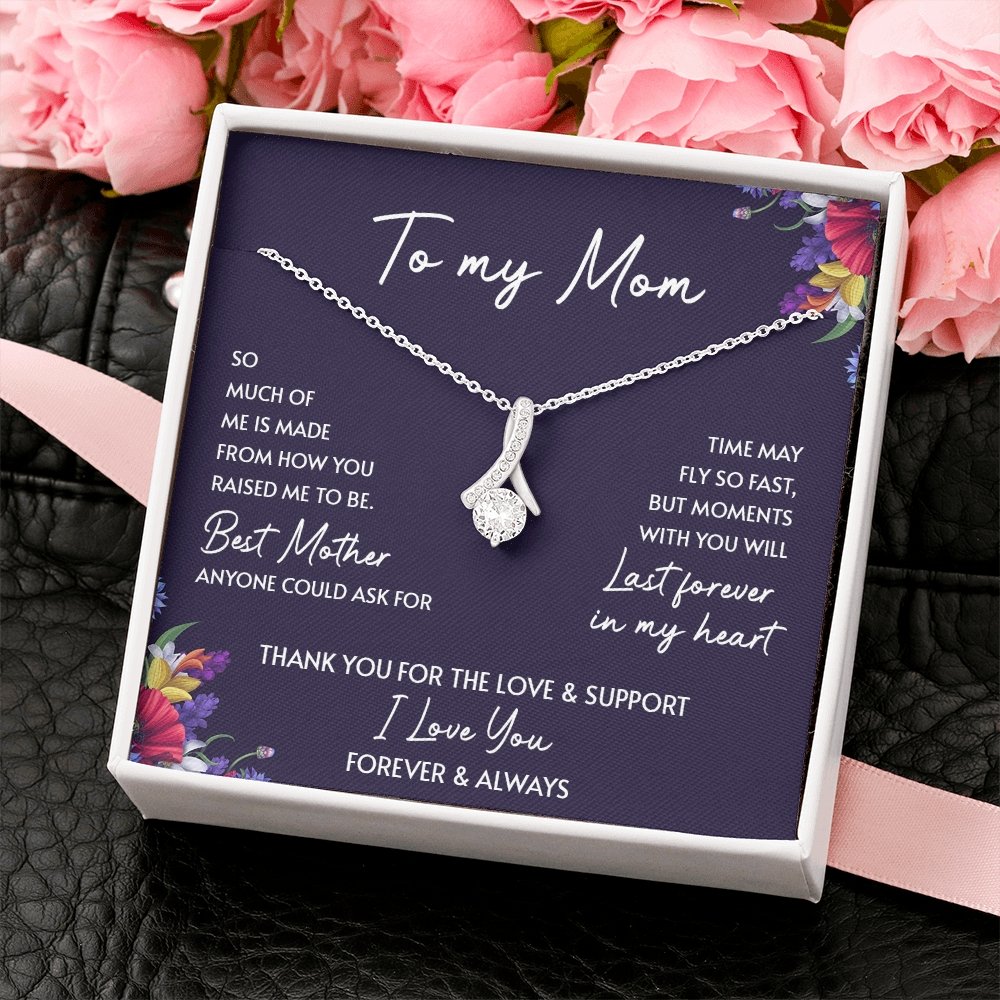 To My Mom | Thank You For The Love And Support | Jewelry | C30084TG, C30084TR, lx-C30084, PB23-WOOD, PROD-2052091, PT-930, TNM-1, USER-43062 | TageUnlimited