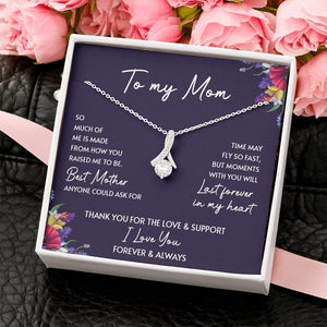 To My Mom | Thank You For The Love And Support | Jewelry | C30084TG, C30084TR, lx-C30084, PB23-WOOD, PROD-2052091, PT-930, TNM-1, USER-43062 | TageUnlimited
