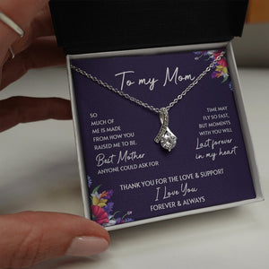 To My Mom | Thank You For The Love And Support | Jewelry | C30084TG, C30084TR, lx-C30084, PB23-WOOD, PROD-2052091, PT-930, TNM-1, USER-43062 | TageUnlimited