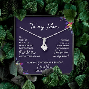 To My Mom | Thank You For The Love And Support | Jewelry | C30084TG, C30084TR, lx-C30084, PB23-WOOD, PROD-2052091, PT-930, TNM-1, USER-43062 | TageUnlimited